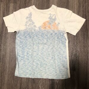 Gap Kids Skater T-shirt - Blue & White, L (10)